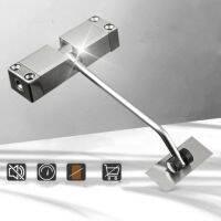 ☋ ​Door Closer Stainless Steel Automatic Door Closer Invisible Door Spring Buffer Door Closers Home Door Accessories