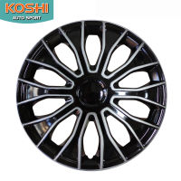 Koshi wheel cover ฝาครอบกระทะล้อ 15 นิ้ว ลาย 5086DP (แยกขาย1ฝา) บรอนด์เงิน/ดำ