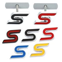 Cars 3D Metal S Front Hood Grille Chrome Emblem Car Sticker Decal for Ford V8 Focus 2012 Kuga Mondeo Fiesta Auto Styling Accessories