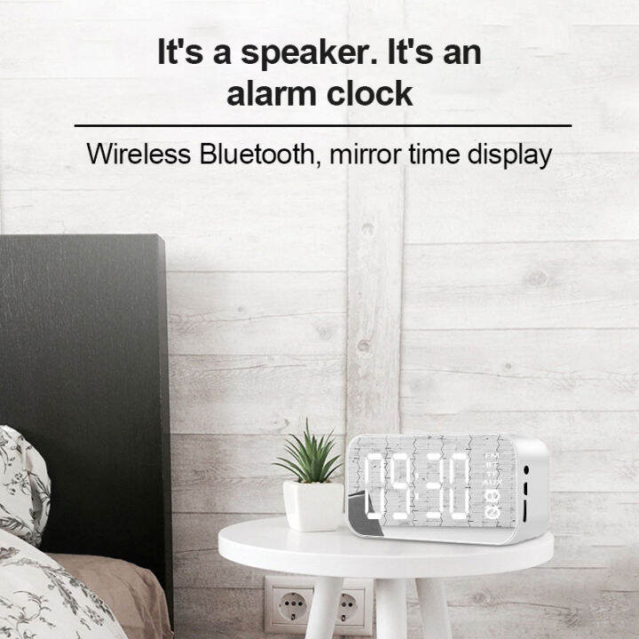 subwoofer-speaker-wireless-mirror-alarm-clock-multi-function-5-0-bluetooth-fm-radio-protable-accessories-support-tf-card-aux