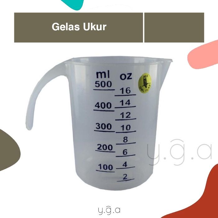 Gelas Ukur Gelas Takar 500ml Lazada Indonesia 6599