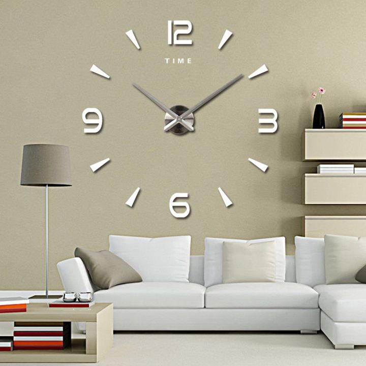 24-home-accessories-นาฬิกาควอตซ์3d-diy-นาฬิกาห้องครัวตกแต่งขนาดใหญ่สติกเกอร์กระจกอะคริลิคขนาดใหญ่ตัวอักษรตกแต่งบ้านขนาดใหญ่
