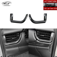 2Pcs ABS คาร์บอนไฟเบอร์สี Air Outlet AC Vent Cover Trim สำหรับ Toyota Fortuner 2016 2017 2018 2019 2020 2021 2022