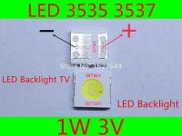 【✔】 Correct Engineering Service Limited 200ชิ้น UNI LED Backlight TV LED 3535 3537 LED Backlight พลังงานสูง1W 3V 90LM Cool White สำหรับ LED LCD TV Backlight การใช้งาน