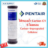 Pentair ไส้กรองน้ำ CTO Carbon Impregnated Cellulose PENTAIR C1 ขนาด 10 นิ้ว 5 ไมครอน Block Carbon 5 Micron 10" Aquatek