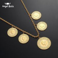 NEW Arabic Coin Muslim Islam Middle East Necklace for Women Gold Color Arab/Africa Islamic Like Jewelry Make Money Gift Lucky Headbands