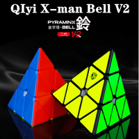 Qiyi X-Man เบลล์ V2 3x3x3แม่เหล็กเมจิก Cube พีระมิดปริศนา3x3พีระมิดความเร็ว Cubo Qiyi X-Man เบลล์ V2เด็ก Magico Cube ของเล่น