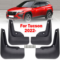 [ยุครถ] ชุด4X untuk Hyundai Tucson NX4 2021 2022 2023 Kereta Teracu แผ่นบังโคลนบังโคลนตกแต่งด้านหน้า