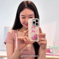 เคสไอโฟนน่ารัก โบว์หวานของ Girly เหมาะสำหรับเคสโทรศัพท์มือถือ Apple 14 iPhone 13 ใหม่ 13promax กระจก 12 นุ่ม 11