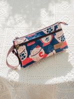 Simple Canvas Coin Purse Key Bag Mini Large Capacity Storage Bag Headphone Bag Card Coin Bag Internet Celebrity Ins 【OCT】