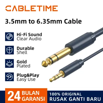 Cabletime 6.35mm 2 Rca Jack Cable