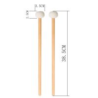 Zmcvhe ทิมปานี1คู่มัลติฟังก์ชั่รู้สึกว่าหัวตะลุมพุกแท่งกลองไม้กลองมีที่จับไม้สำหรับอุปกรณ์เครื่องกระทบ