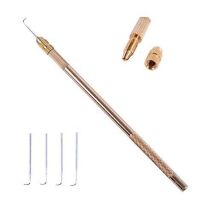 VAN 5pcs/set Copper Handle Ventilating s Durable Golden Wig Making Kit Making and Repair Sturdy Lace Wig s Professional