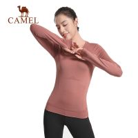 ♈♦♘ Camel เสื้อยืดแขนยาว รัดรูป ใส่เล่นกีฬา โยคะ วิ่ง สําหรับผู้หญิง