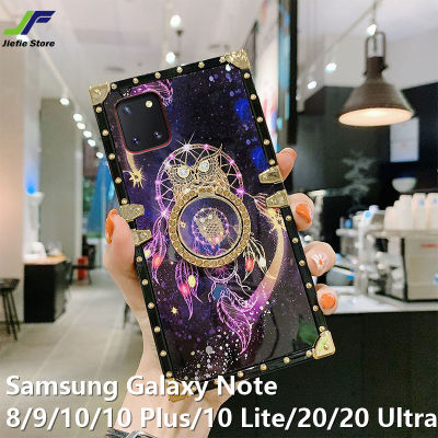 JieFie เคสโทรศัพท์สำหรับ Samsung Galaxy,เคสฝาหลังซิลิโคนสี่เหลี่ยมหรูหราสำหรับ Samsung Galaxy Note 10 Lite / 10 Plus / 10 / Note 8 / Note 9 / Note 20 / 20 Ultra Starry Sky Wind Chime