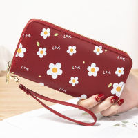 Women Lady Wallets Flower Long Zipper Coin Purse Cards Holder Woman Handbags Billfold Wallet Purses Clutch Money Wristlet Bags