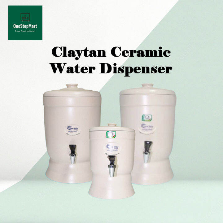 CLAYTAN Ceramic Living Water Dispenser 3L & 6L & 10L & 12L Lazada