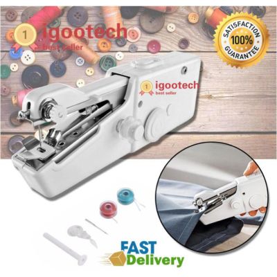 Hot Sale igootech จักรเย็บผ้าไฟฟ้ามือถือ ขนาดพกพา Handheld Sewing Machine รุ่น HSW1-002XT - White ราคาถูก จักร เย็บ ผ้า จักร เย็บ ผ้า ไฟฟ้า จักร เย็บ ผ้า มือ ถือ จักร เย็บ ผ้า ขนาด เล็ก