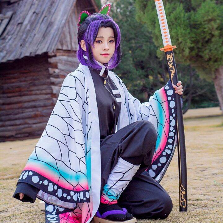 Demon Slayer Kochou Shinobu Cosplay Costume Japanese Anime Kimetsu No ...