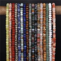 High Quality Natural Stone Bead Rondelle Shape Loose Spacer Abacus Quartz Beads For Handmade Jewelry Bracelet Necklace DIY