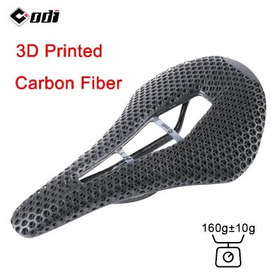 3D คาร์บอนไฟเบอร์ ODI พิมพ์อานจักรยานจักรยานภูเขาระบายอากาศ143มม. น้ำหนักเบาเป็นพิเศษที่นั่งหมอนรองนุ่มสำหรับจักรยานเสือหมอบ /Mtb