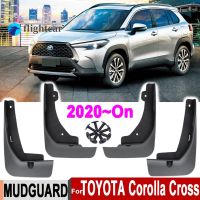 Flightcar แผ่นกันกระเซ็น4/ชุดสำหรับ Toyota Corolla Cross 2020 2021แผ่นบังโคลนแผ่นบังโคลนแผ่นบังโคลนล้ออะไหล่อุปกรณ์เสริมรถยนต์หลังกันโคลนด้านหน้า