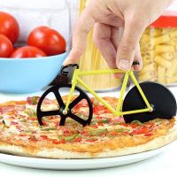 Stainless Steel Pizza Cutter Bicycle Shape Wheel Bike Roller Pizza Chopper Slicer Pizza Cutting Knife Kitchen Tools New