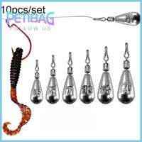 PETIBAG 10pcs มีประโยชน์ ความละเอียด อุปกรณ์เสริม 3.5g 5g 7g 10g 14g 20g Lead Sinker เบส Tear Drop Shot Weights Fishing Tackle