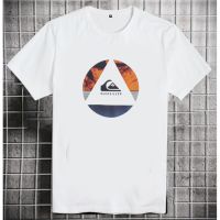 แขนสั้นโอเวอร์ไซส์Quiksilver-เสื้อยืดลําลองสําหรับผู้ชายแขนสั้นสีขาวสไตล์คลาสสิคS-4XL  3FG8