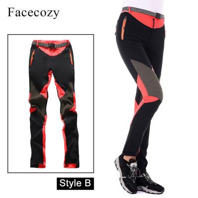 Facecozy Women Summer Hiking Pants Elastic Quick Dry Climbing Trekking Trousers Outdoor Sports Breathable Thin Camping Pants