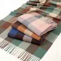 [COD] Scarf womens winter 2022 imitation cashmere scarf South Korea Dongdaemun plaid autumn new Korean