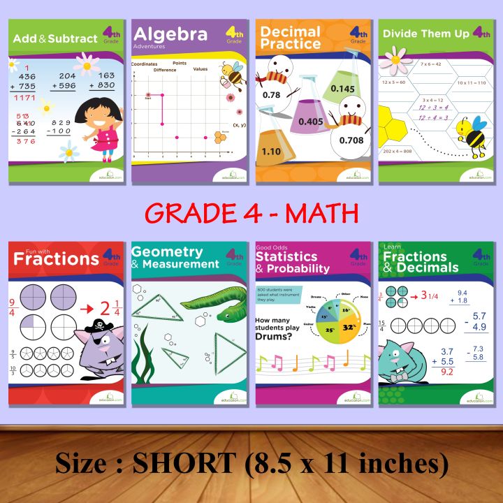 GRADE 4 MATH (Worksheets / Workbooks) | Lazada PH