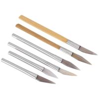 145-220Mm/5.7-8.6in Agate Burnisher 6PCS Agate + Steel(AB Style) KIT Burnishing