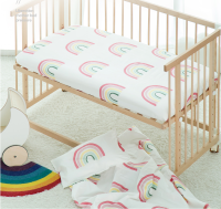 100 Cotton Crib Fitted Sheet Soft Baby Bed Mattress Cover Protector Cartoon Newborn Bedding Sleeping Mat