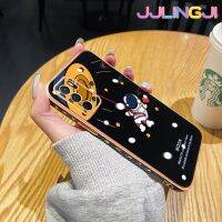 Jjlingji เคสสำหรับ A16 OPPO เคส A54s A16s การ์ตูนนักบินอวกาศขอบสี่เหลี่ยมเคสมือถือดีไซน์ใหม่บางเคสมีกล้องฝาปิดเลนส์เต็มรูปแบบปกป้อง Softcase