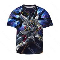 Summer Mobile Suit Gundam  Fashion kids 3D Printed T Shirts Short Sleeves Casual Cool Tops T Shirts