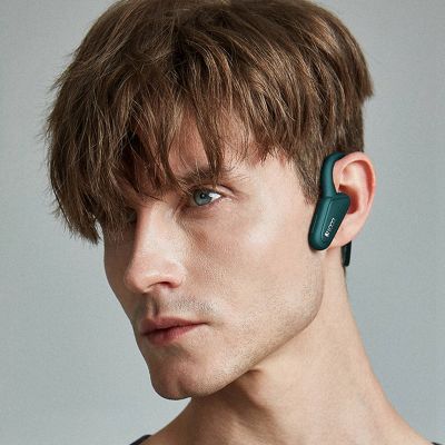 2X LOCA Z2 Bone Conduction Bluetooth Headset, Ipx4 Waterproof Wireless Bluetooth Headset for Running, Traveling(Green)
