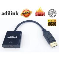 adilink ใหม่ล่าสุด! ของแท้! มีรับประกัน!Display Port DP Male to HDMI Female Converter for HDTV Black