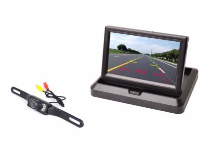 4.3 Inch Foldable TFT Monitor With 420 L Rearview Camera