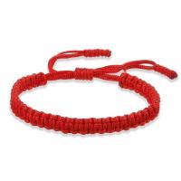 Handmade Tibetan Buddhist Lucky Rope Bracelets Bangles Black &amp; Red Thread Adjustable Knots Bracelet for Women Men Wrist Jewelry Charms and Charm Brace