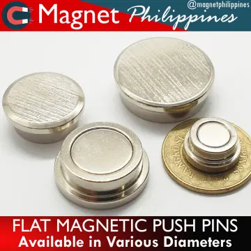 24 Clear Magnetic Push Pins - Perfect Magnets for Fridge, Calendars,  Whiteboards, and Maps
