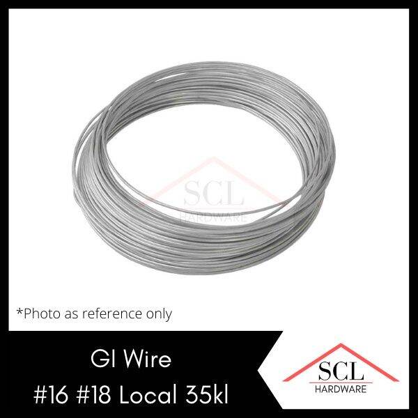 GI Wire / Galvanized Iron / Alambre 16 18 Local Sterling 35 kilo (SOLD PER KILO) Lazada PH