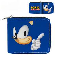 Sonic ล้อมรอบกระเป๋าสตางค์สั้น Ultrasonic Mouse นักเรียนชายและหญิงซิปครึ่งพับหนังกระเป๋าสตางค์กระเป๋าใส่เหรียญ