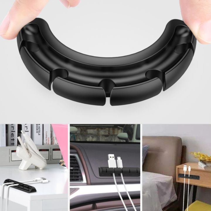 silicone-usb-cable-organizer-earphone-clip-charger-wire-data-line-holder-cable-winder-cord-clip-line-fixer-desk-accessories