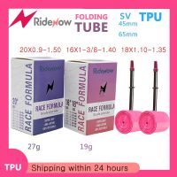 RideNow TPU Folding Bike Inner Tube 16“18/349”355 20 451x0.9 1.0 1-1/8 1-1/4 1-3/8 1.35 1.5 BMX Bicycle Tire French 45/65mm