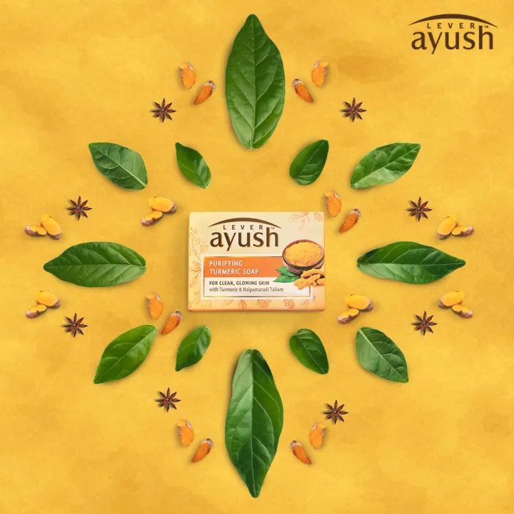 Lever Ayush Purifying Turmeric Soap, 100 g Lazada