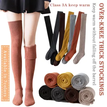 1 Pair Over The Knee Socks Womens High Socks Autumn And Winter Thickened  Warm Thigh Socks Winter Terry Stockings Knee, Shop The Latest Trends