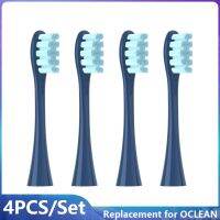 ♘ 4PCS Blue for Oclean X/ X PRO/ Z1/ F1 Soft DuPont Replacement Heads Brush Heads Sonic Electric ToothbrushBristle Vacuum Nozzles