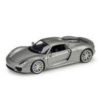 โมเดลรถแข่ง WELLY No.24031W Porsche 918 Spyder อัตรส่วน 1:24 วัสดุโลหะสวยเหมือนจริง - ยางล้อ - ล้อหมุนได้ โมเดลที่น่าเก็บสะสม