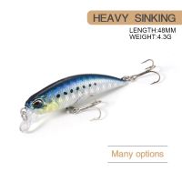 【cw】 4.8cm 4.3g Fishing Wobbler Spearhead 48HS Heavy Sinking Jerkbait Swimbait Artificial Hard Bait Trout Bass ！